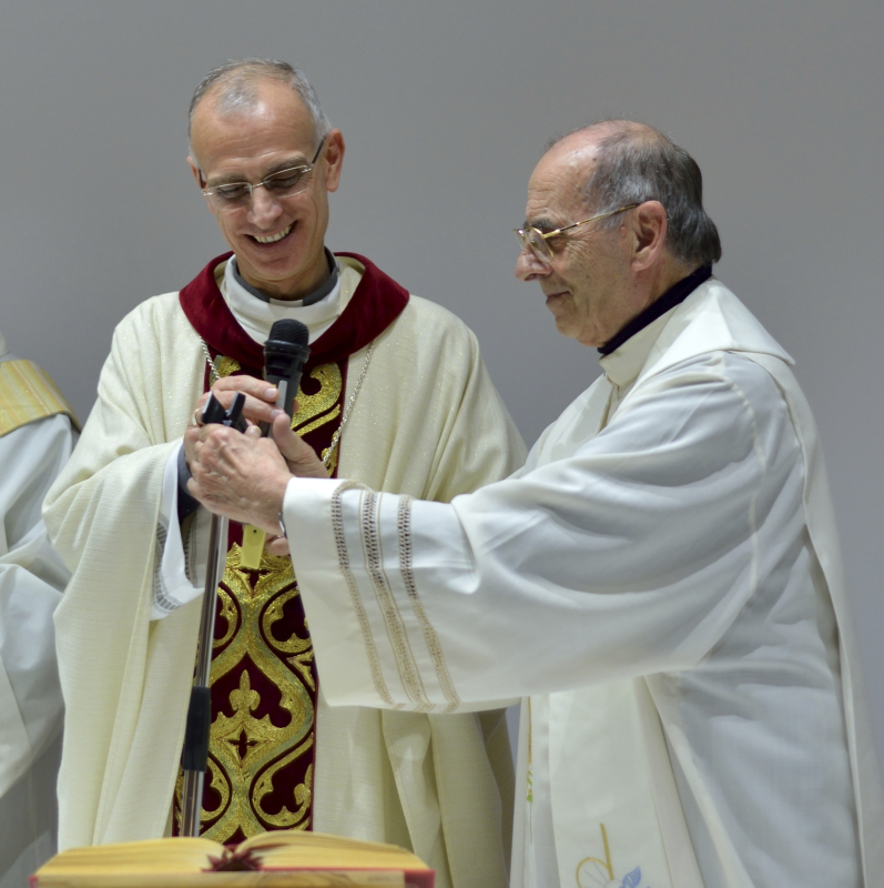 Mons. Raspanti con Don Guido Pietrogrande