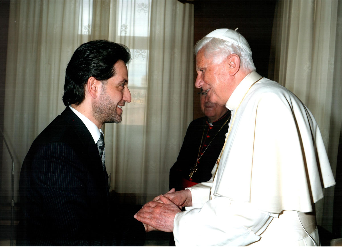 Il Santo Padre Benedetto XVI e Salvatore Martinez