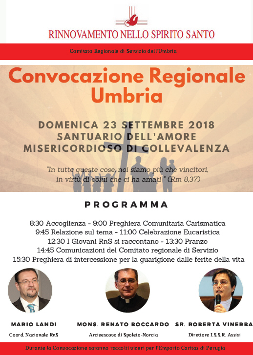 Convocazione regionale Umbria 2018