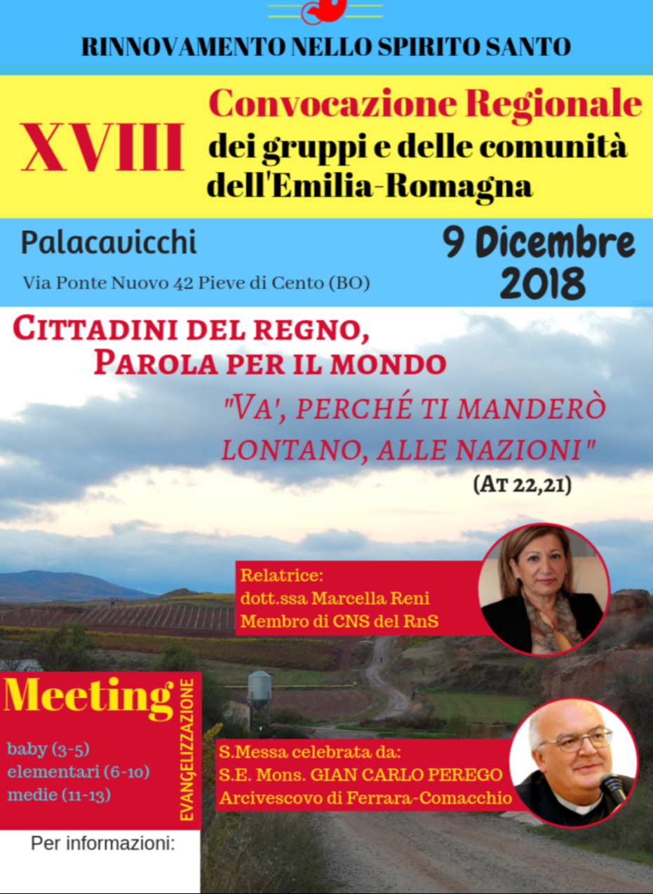 Convocazione Regionale RnS in Emilia-Romagna