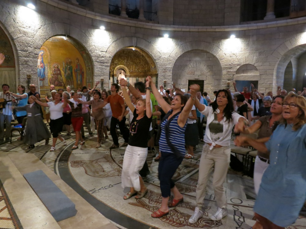 Preghiera per una nuova Effusione dello Spirito - Gerusalemme, Chiesa della Dormizione di Maria